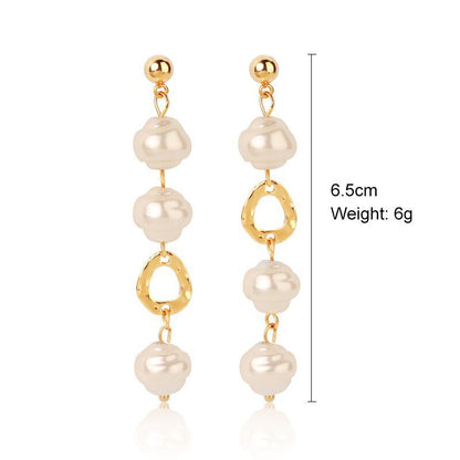 Exaggerated Irregular Baroque Pearl Earrings