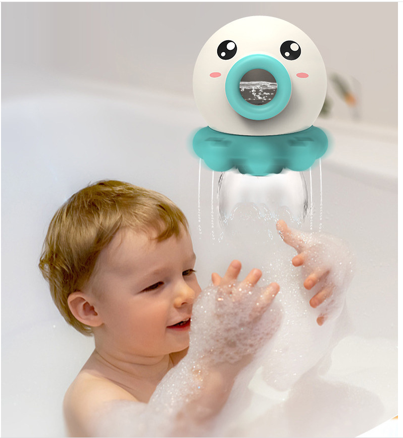 Octopus Fountain Bath Toy Water Jet Rotating Shower Bathroom Toy Summer Water Toys Sprinkler Beach Toys Kids Water Toys