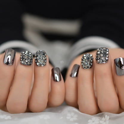 Metal false nails for women