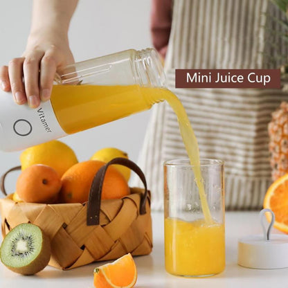 350ml Portable Blender Juicer Electric USB Rechargeable Mixer Smoothie Slushy Cup Fresh Juice Blender Bottle USB Charging Kitchen Gadgets