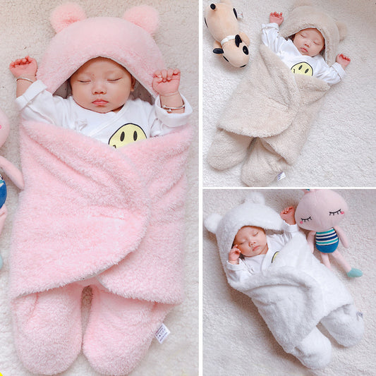 Baby Sleeping Bag Envelope for Newborn Baby Winter Swaddle Blanket