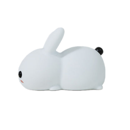 Colorful Rabbit Silicone Night Light Led Cute Charging Jade Rabbit Shooting Light