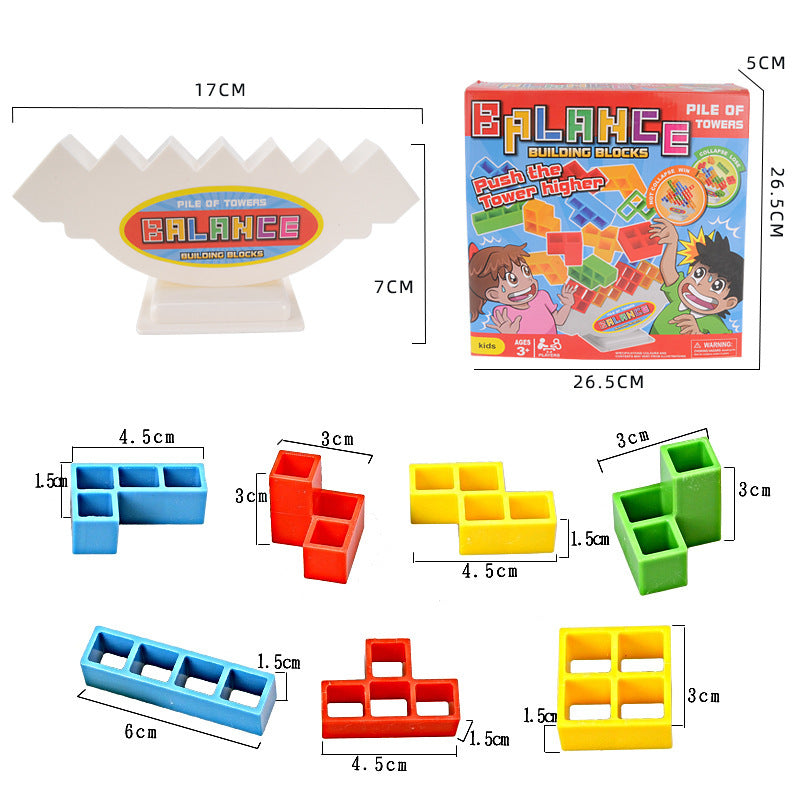 Balance Stacking Board Games Kids Adults Tower Block Toys For Family Parties Travel Games Boys Girls Puzzle Buliding Blocks Toy