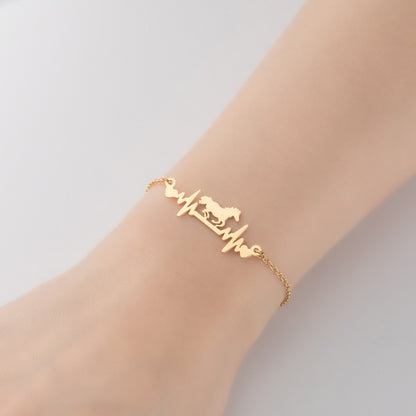 Women's Fashion All-match Love Jump Lightning Bracelet